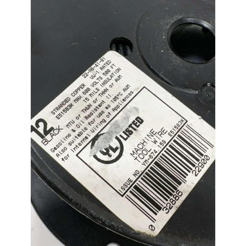 Southwire E51583 Type Black Wire 12 AWG Used About 4.12 Pounds‎ Of Wire